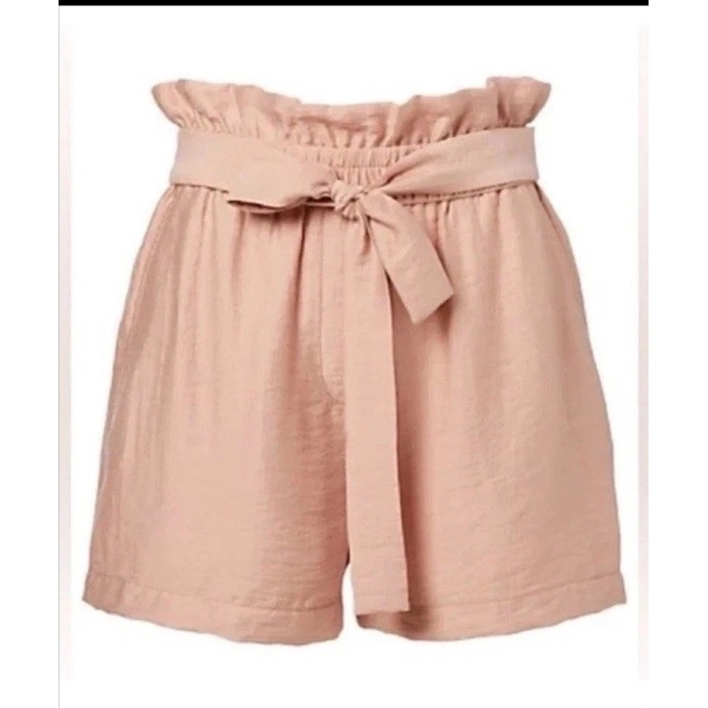 3.1 Phillip Lim Paperbag Shorts Light Pink Satiny Belted Size 2 EUC